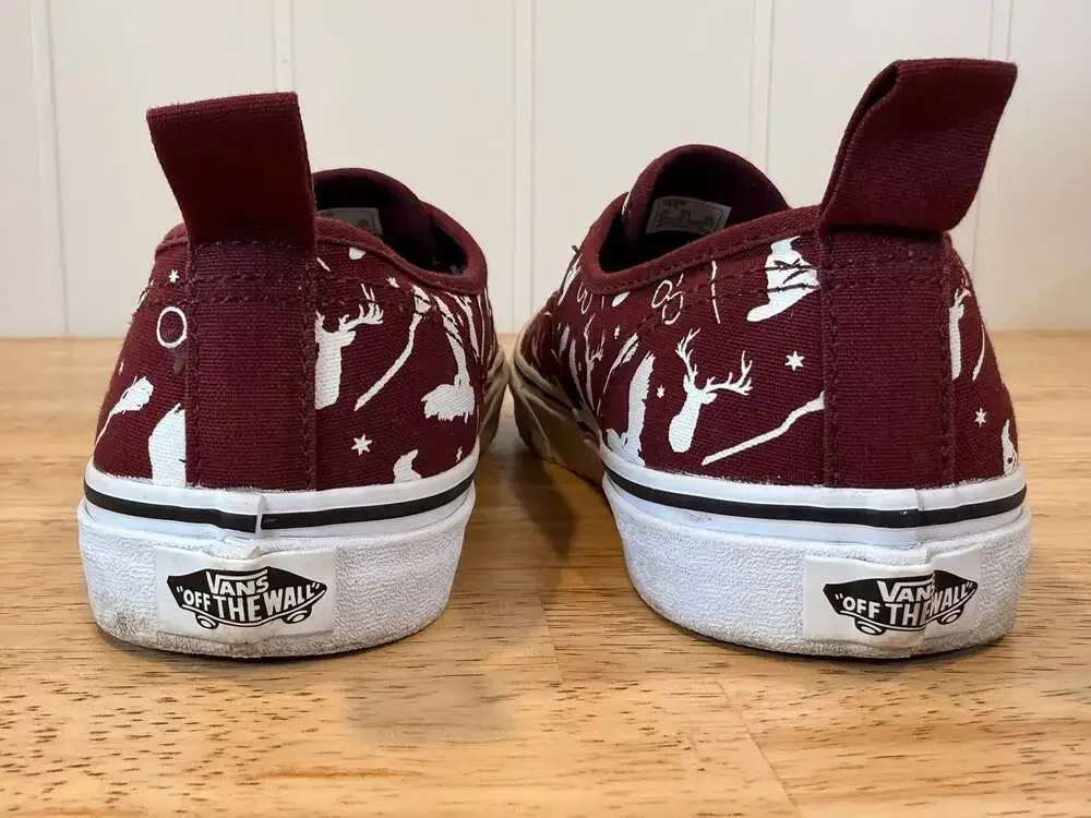 Vans x Harry Potter Authentic Maroon Shoes Big Kids Size 7